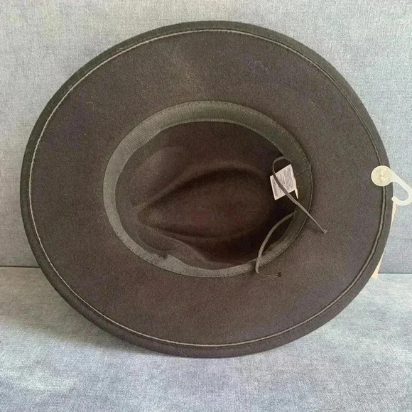 Woman’s Time & True Black Velvet Pendleton Fall Fedora Hat New One Size - Picture 3 of 5